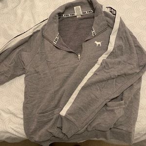 PINK quarter zip sweatshirt